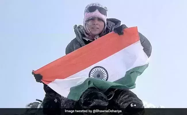 Indian expeditioner hoists tricolour at Europes highest peak