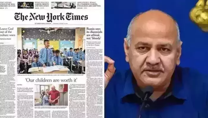 Unbiased coverage: NYT breaks silence on BJP vs AAP row on Manish Sisodia paid news report