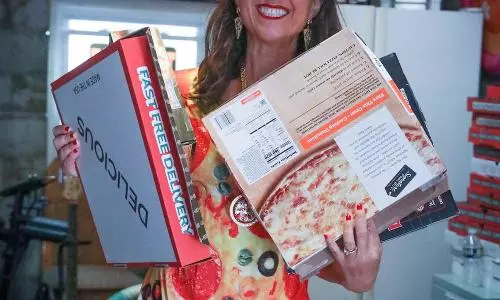 American pizza fan breaks the Guinness record for biggest pizza-related collection