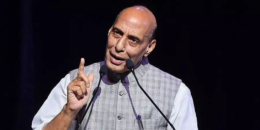 Dual-threat on borders, need tech advancement in defence sector: Rajnath