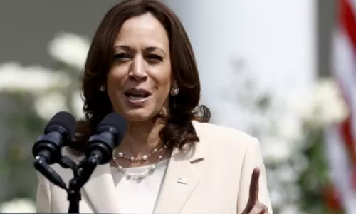 Kamala Harris urges space to be protected for the benefit of all people
