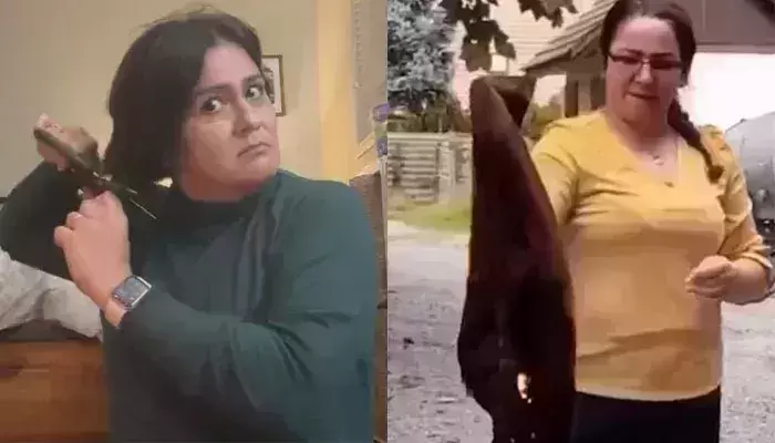 Iranian women chop off their hair, burn hijabs in protest against killing of Mahsa Amini