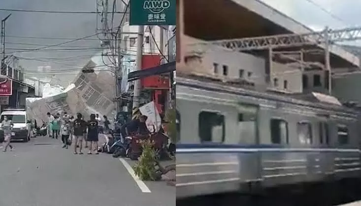 Taiwan: 6.8 magnitude quake hits Taitung county; train derails after collision with concrete