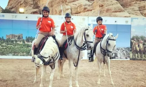 Global Tent Pegging: debutants Indian women win bronze
