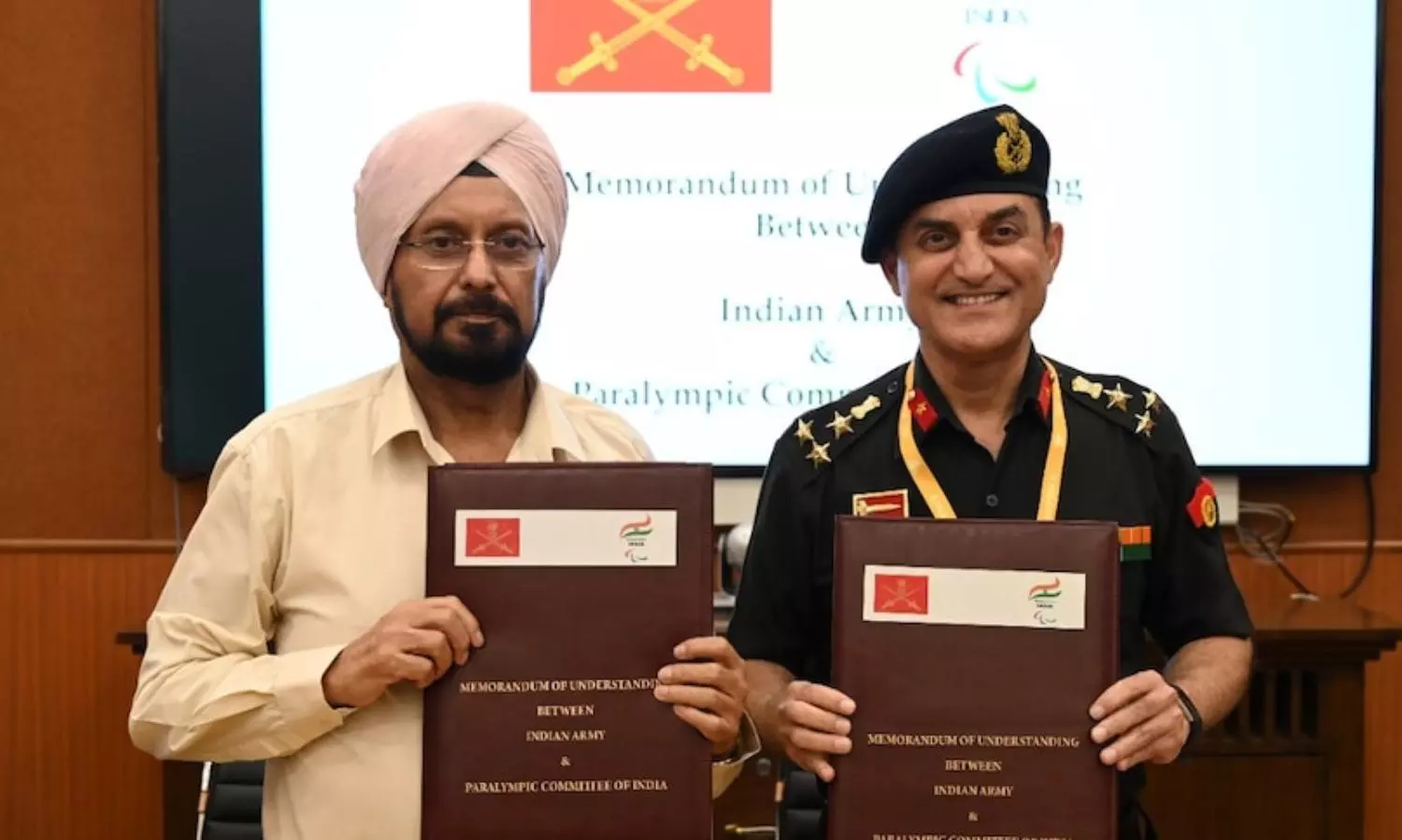 Indian Army and Paralympic Committee sign engagement for specially-abled soldiers in sports