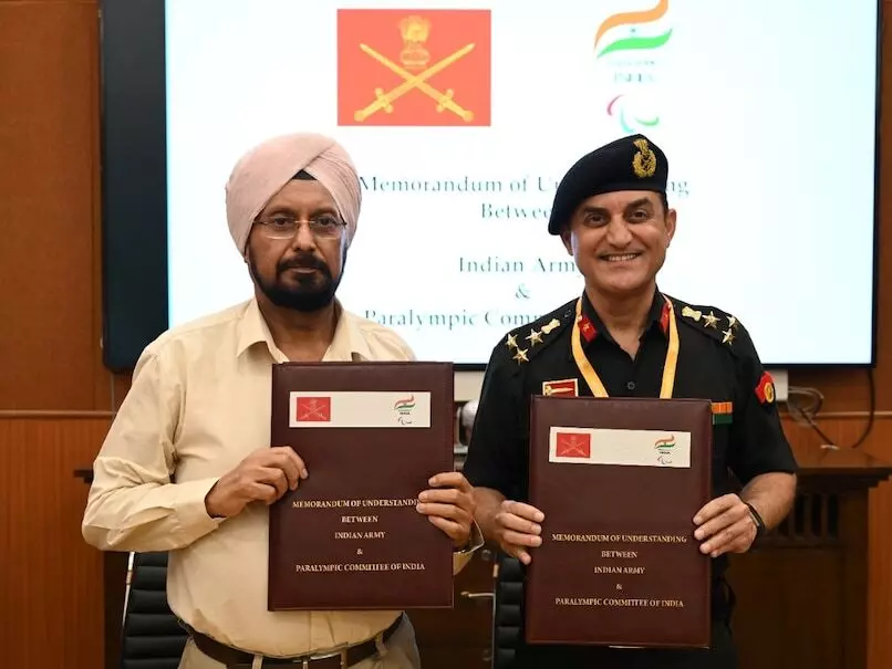 Indian Army and Paralympic Committee sign engagement for specially-abled soldiers in sports