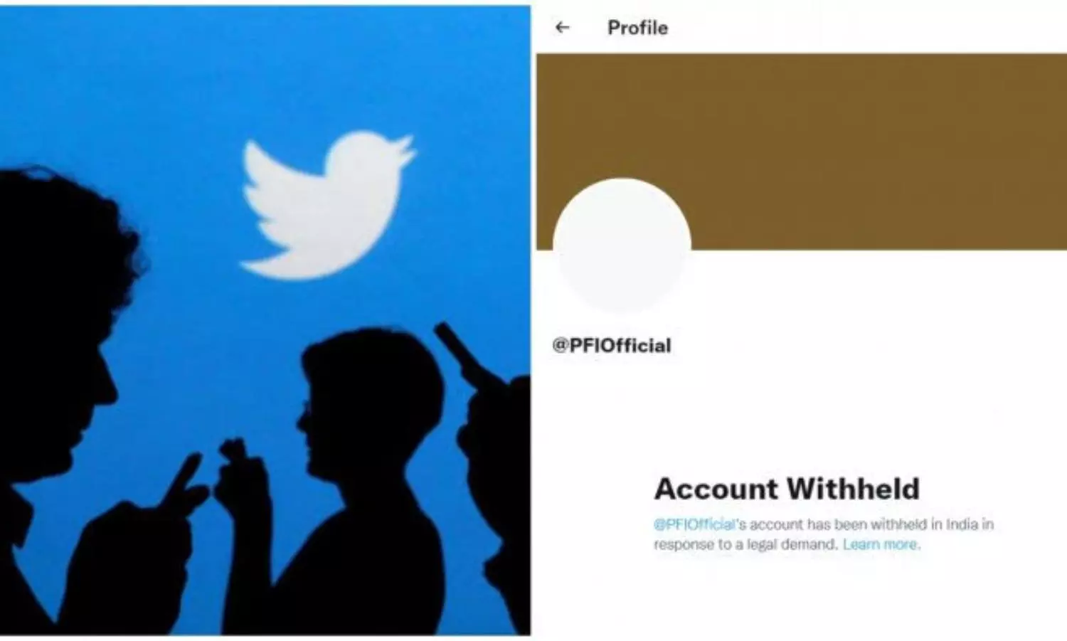 PFIs Twitter account taken down day after  group banned for 5 years