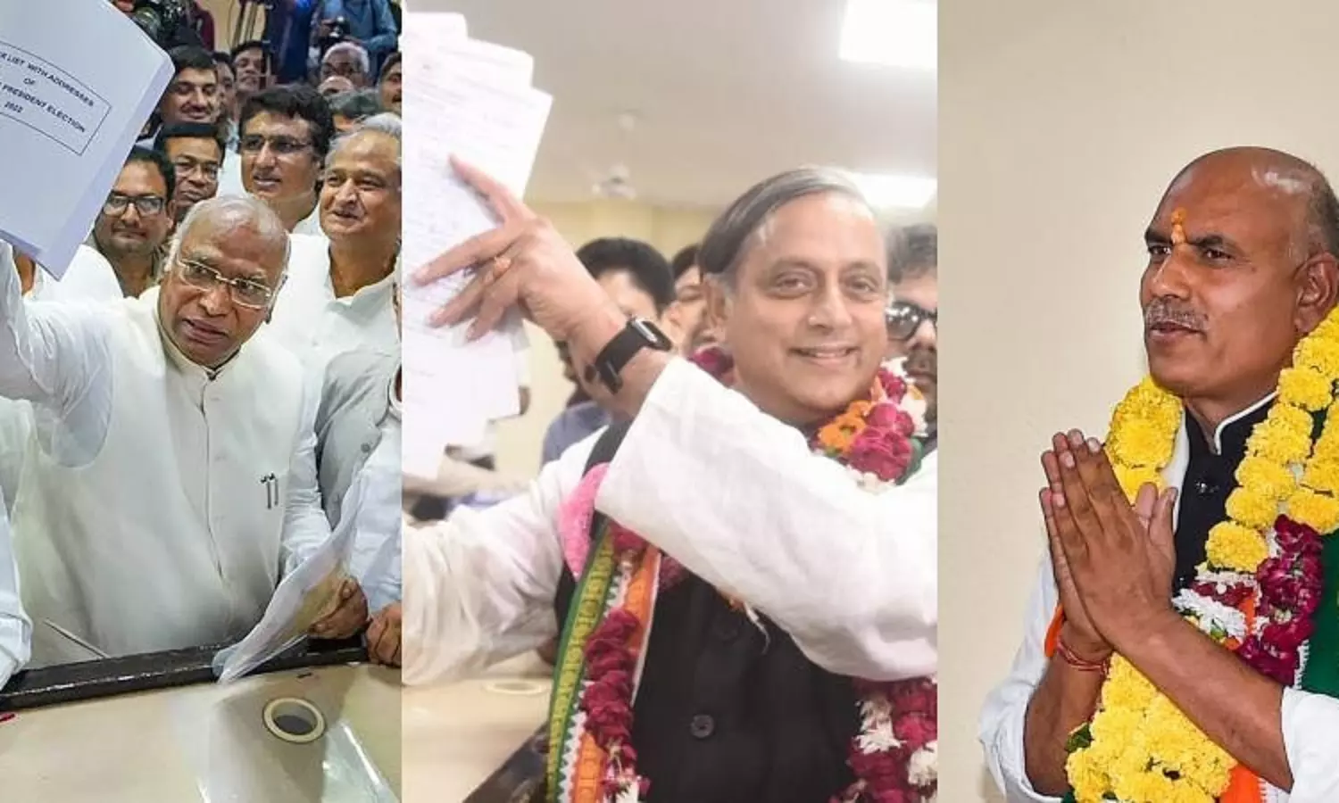 Kharge vs. Tharoor in Congress presidential poll after K N Tripathis nomination was rejected
