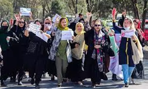 Afghan women take to streets against the Hazara genocide