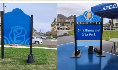 Hate crime: India condemns vandalism at Canadas Bhagavad Gita park