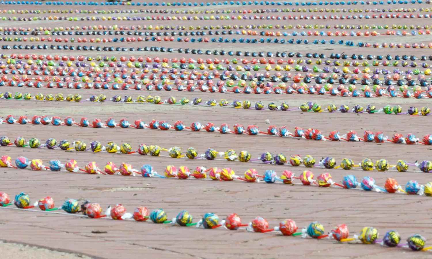 Worlds longest line of lollipops assembled in South Africa