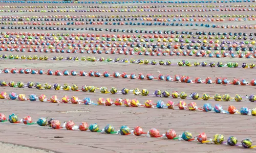 Worlds longest line of lollipops assembled in South Africa