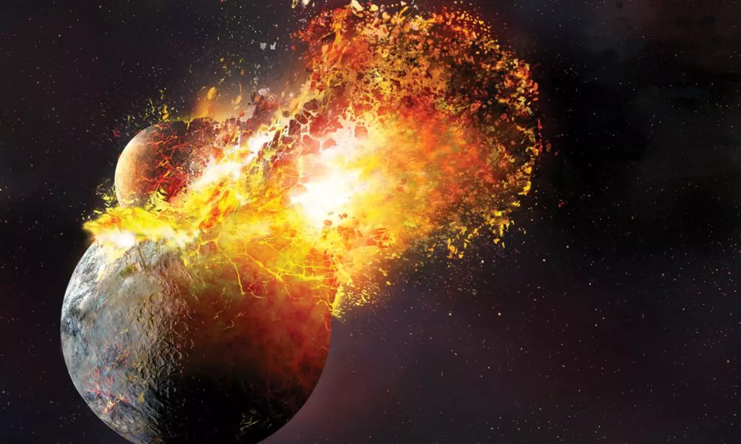 The moon was born within hours after the giant impact: new study
