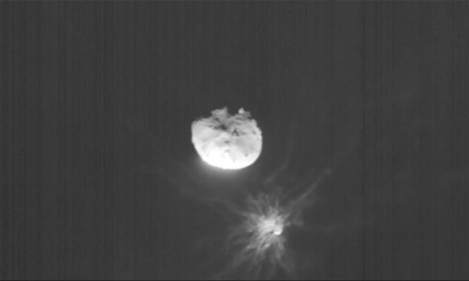 NASA spacecraft changes asteroids orbit after collision