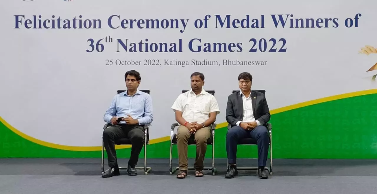 Odisha felicitates its 100 sports persons from 36 National Games