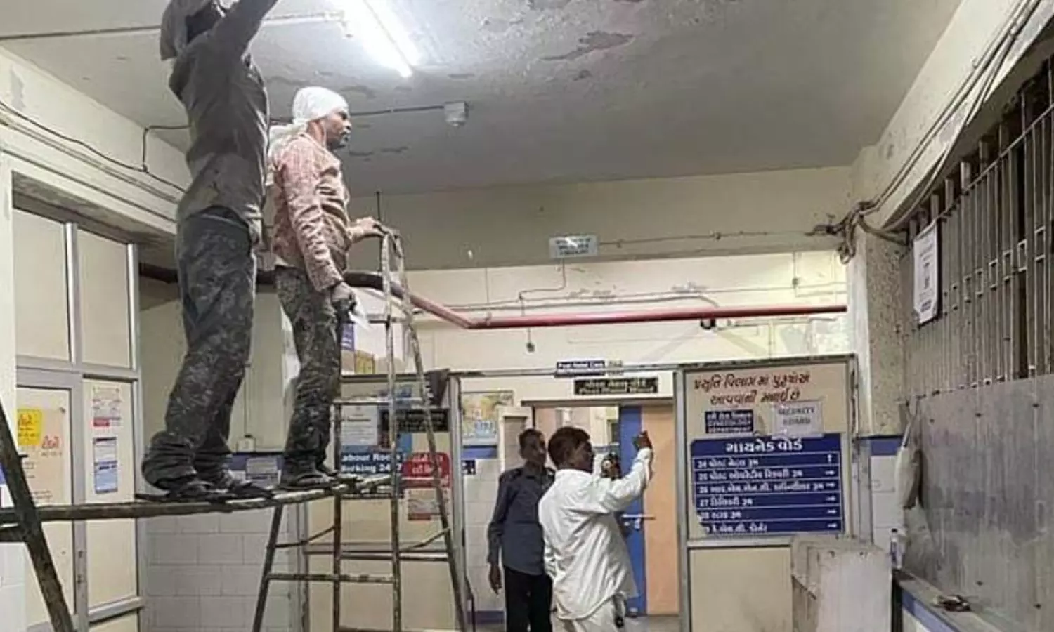 Ahead of Modis visit, the paint-peeling Gujarat hospital gets clean overnight: report