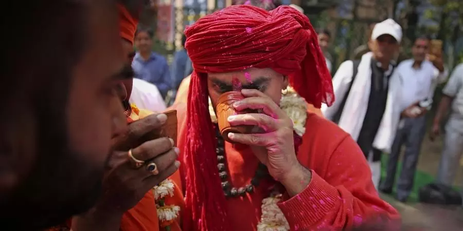 Karnatakas Idgah Maidan purified with cow urine by Hindu outfits after Tipu Jayanthi celebration