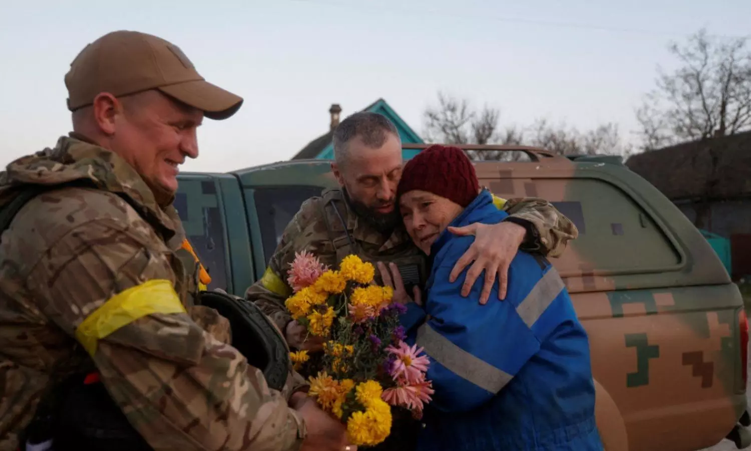Ukraine village celebrate liberation from Russia, Population down from 1,000 to 180
