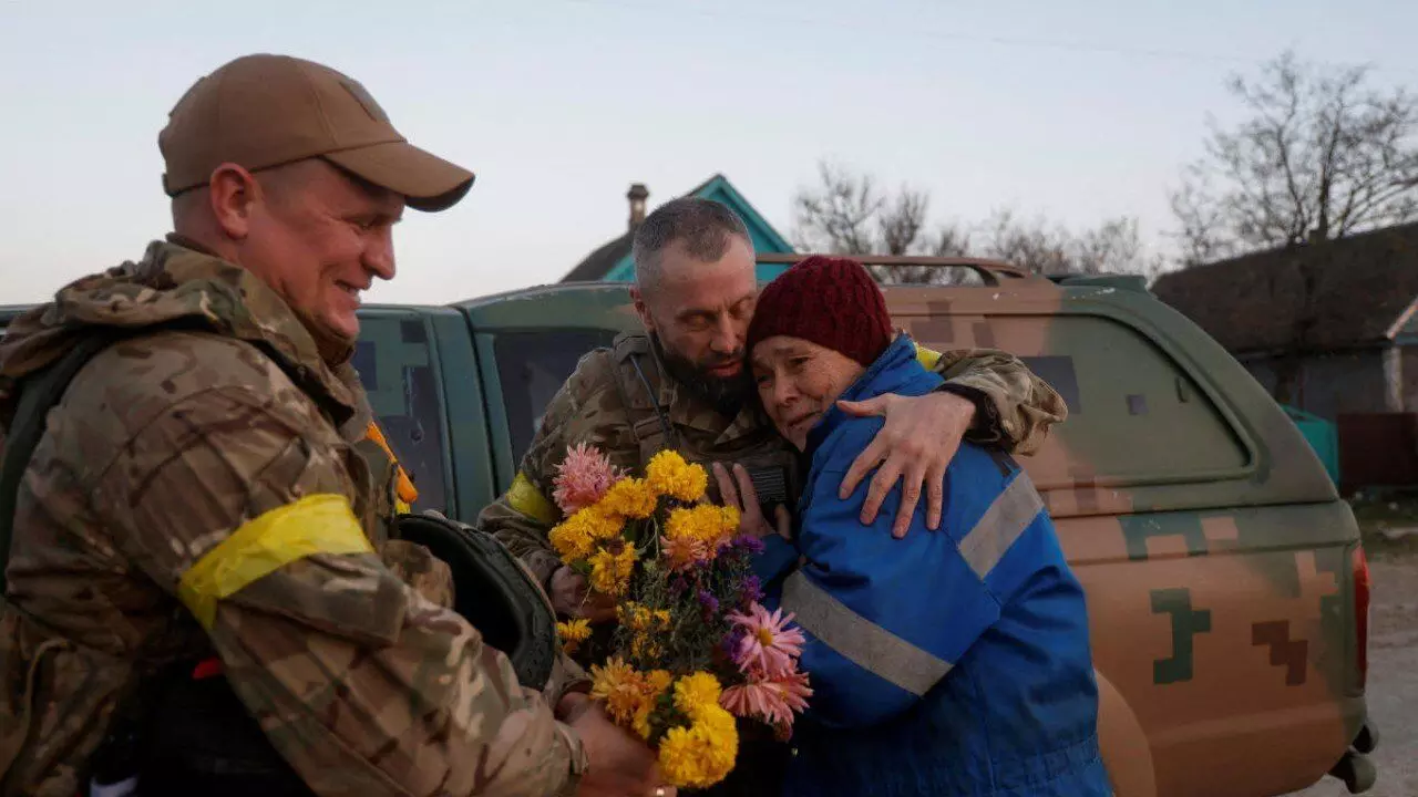Ukraine village celebrate liberation from Russia, Population down from 1,000 to 180