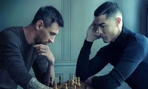 Picture of the century: Messi and Ronaldo come together for the first ever joint promotion