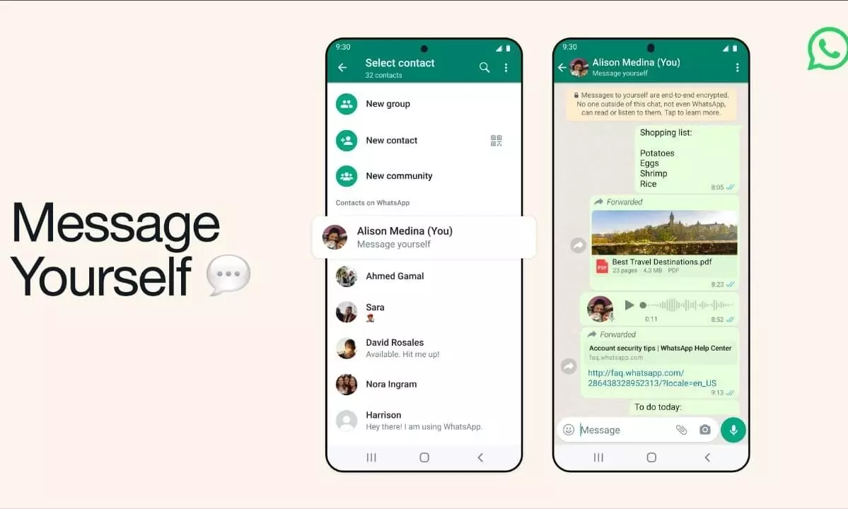 WhatsApp to roll out Message Yourself in India soon