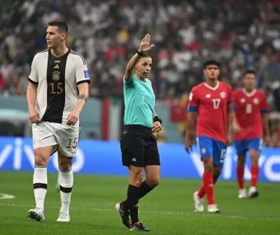 French referee Frappart creates history becoming first woman to officiate a FIFA World Cup game