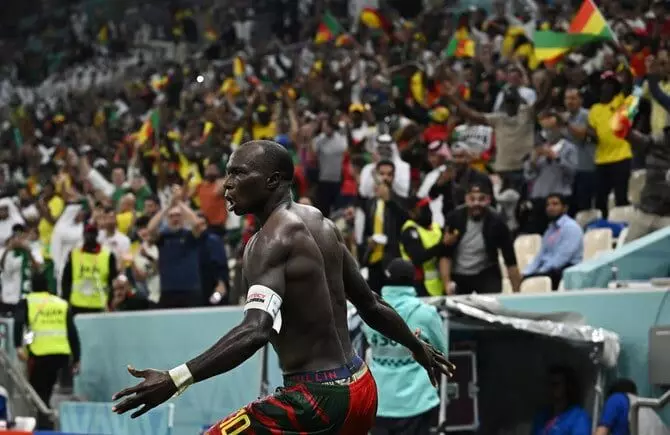Final FIFA group match saw Cameroon defeat Brazil 1-0 but unable to advance