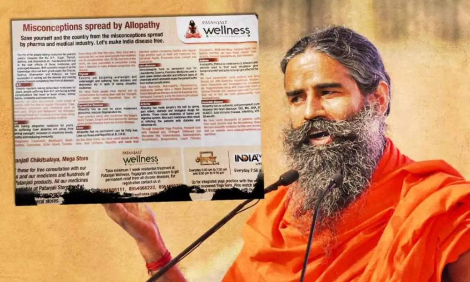 Doctors criticise Patanjalis anti-allopathy ad, says Do not stop Insulin