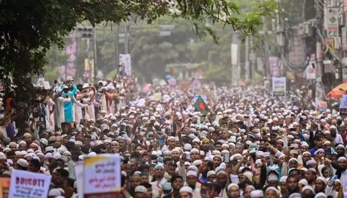 Opposition protests against Sheikh Hasinas government in Bangladesh