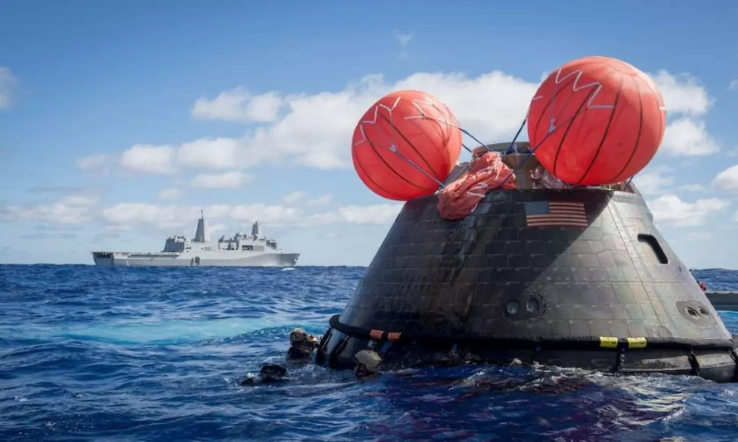NASAs Orion spacecraft splashes down in the Pacific marking success of Artemis I