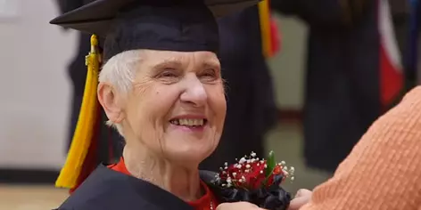 90-year old US woman earns university degree after dropping out in 1950s 90-year old US woman earns university degree after dropping out in 1950s