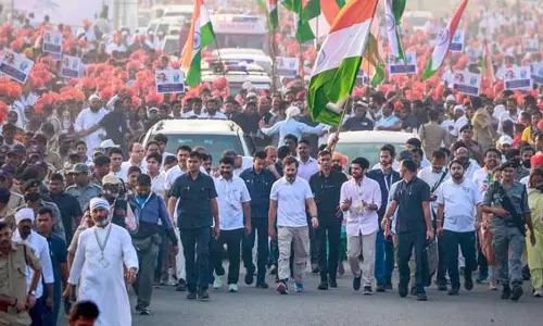 BJY resumes journey after 9-day break; enters Uttar Pradesh