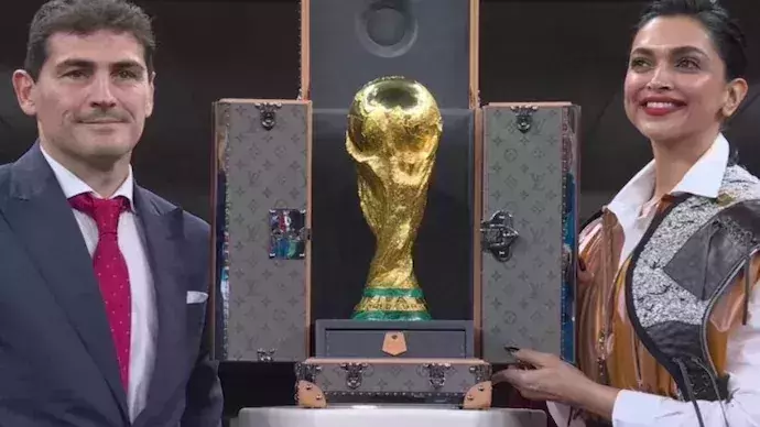 Deepika Padukone unveils World Cup trophy ahead of Argentina-France final