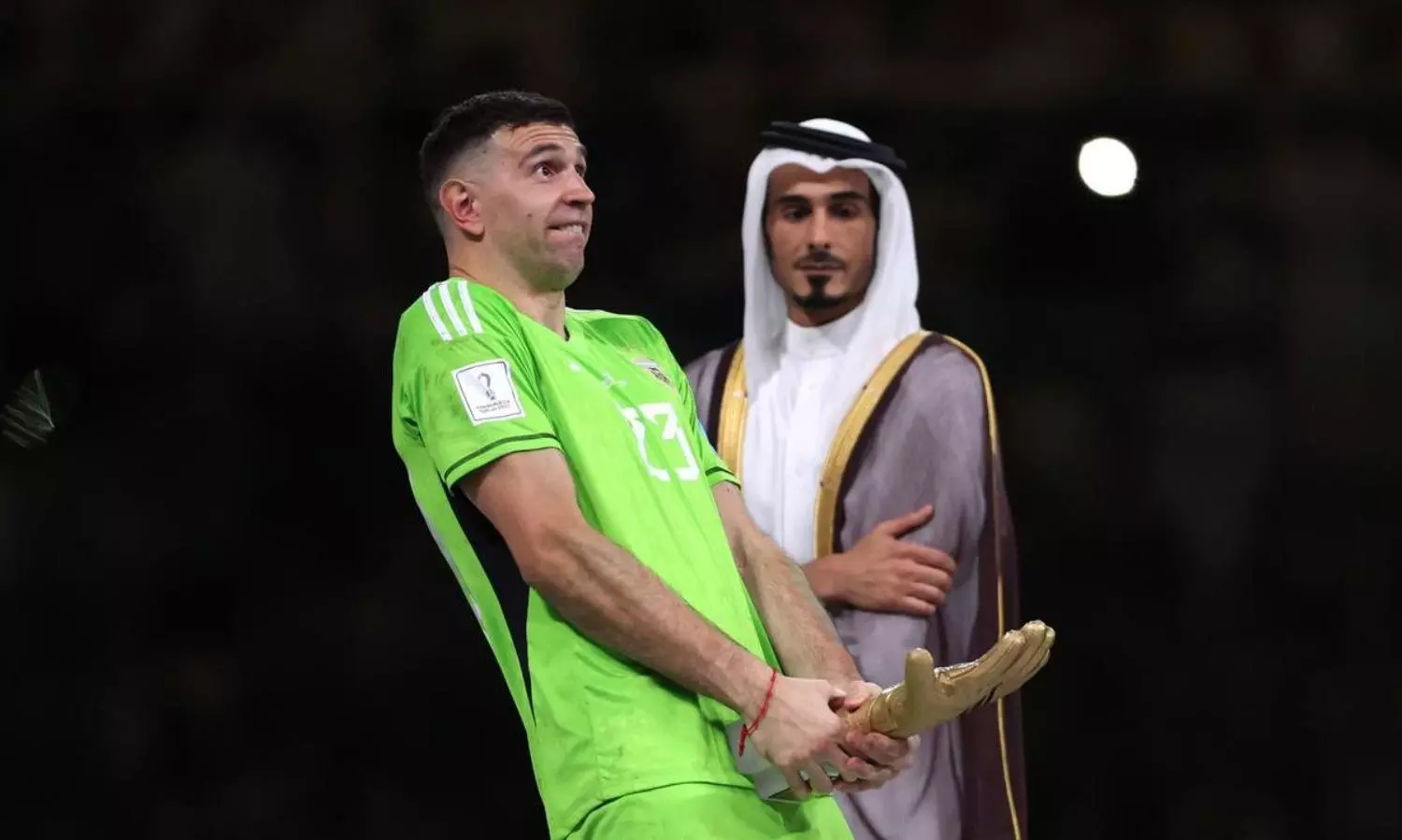 Argentine goalie Martinez invites controversy exhibiting crude gesture