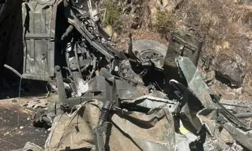Army truck fell.