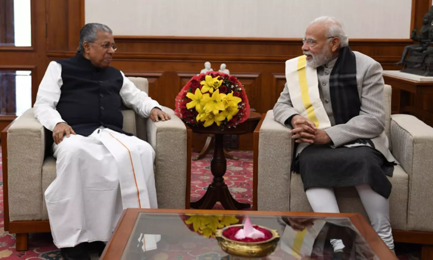 CM Pinaray Vijaran meets PM Modi in Delhi, discusses new Covid wave