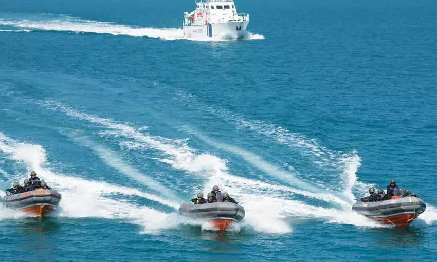 Coast guard rescues 12 from sinking vessel off coast Gujarat