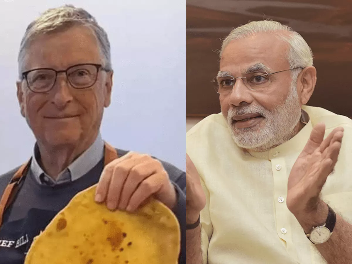Bill Gates tries hand at making roti, draws PM Modi’s praise
