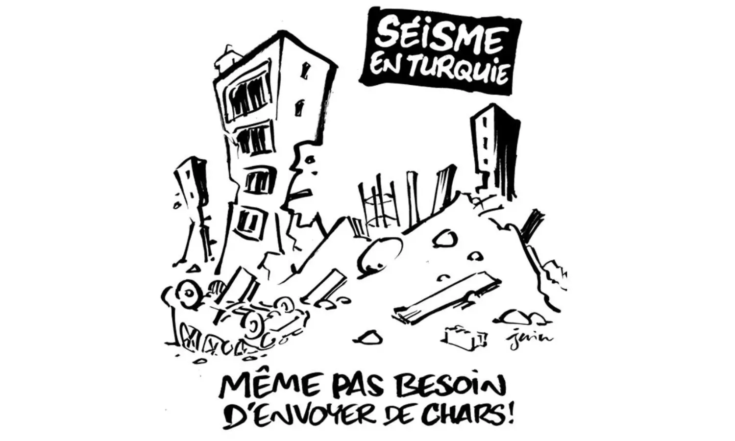 Charlie Hebdo sparks outrage over Turkey-Syria earthquake cartoon