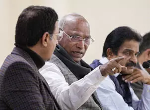 Congress chief Kharge vows to keep raising Adani issue inside, outside Parliament