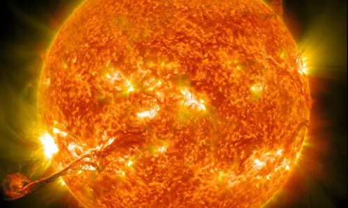 Explained: Sun did not break off its chunk, just a normal solar activity