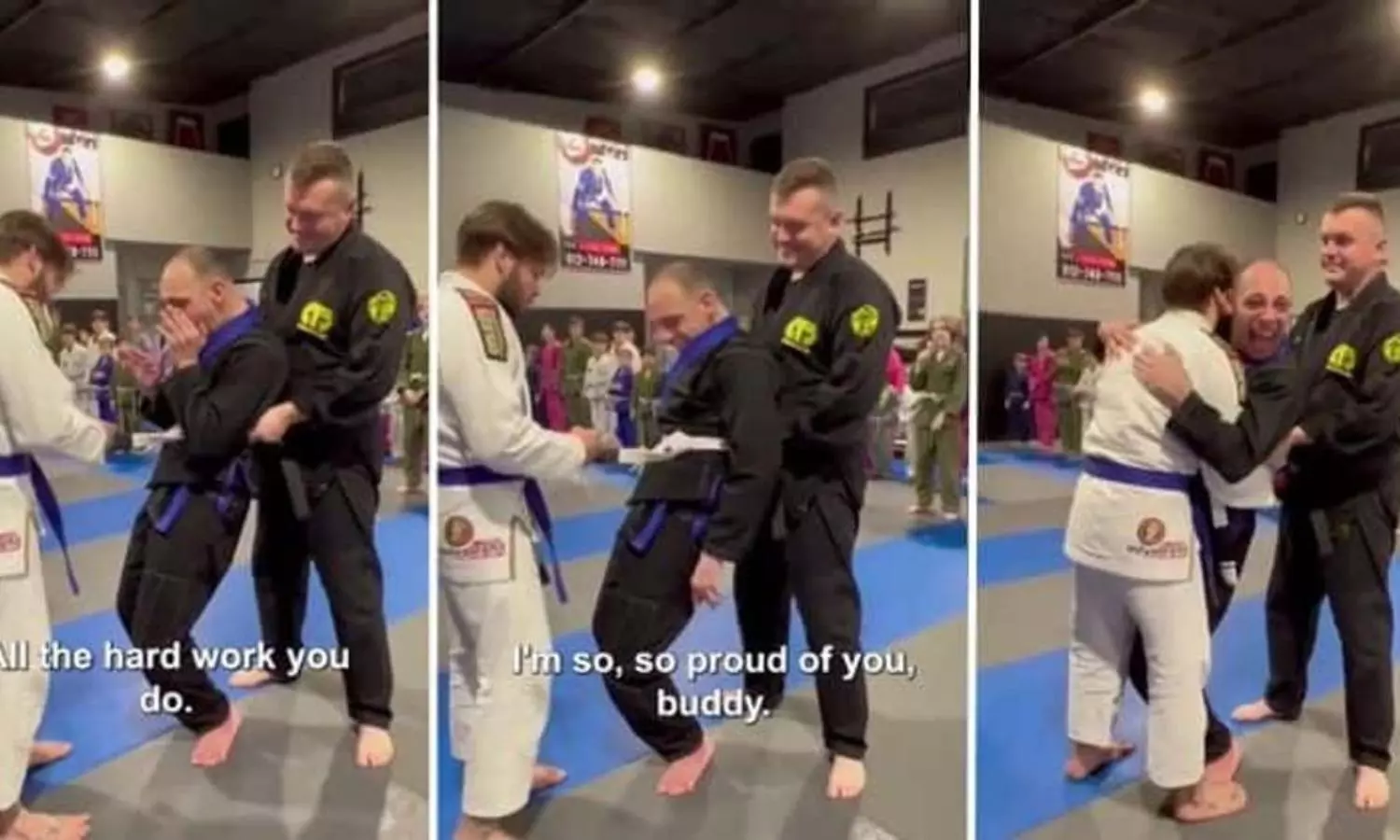 Man with cerebral palsy earns stripe in martial arts, melts hearts online