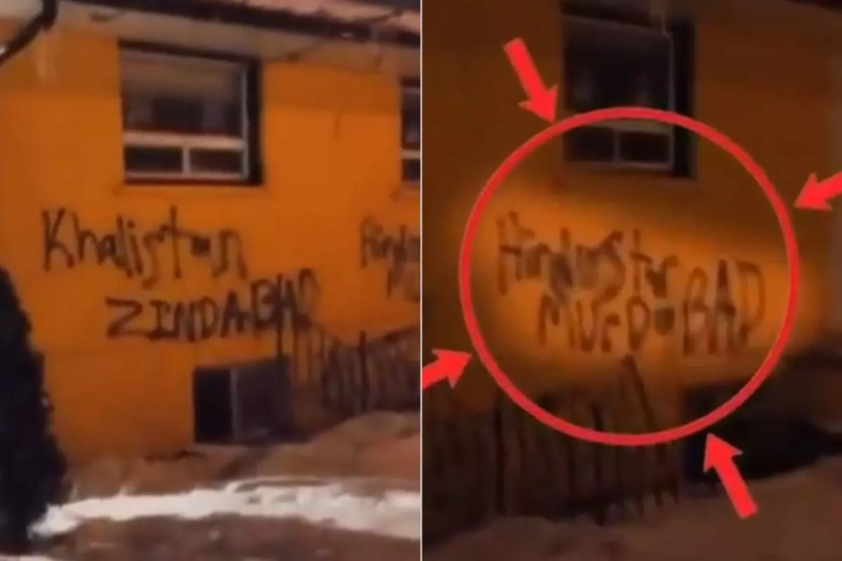 Ram temple defaced with ‘anti-India graffiti’ in Canada; Indian Embassy calls for action