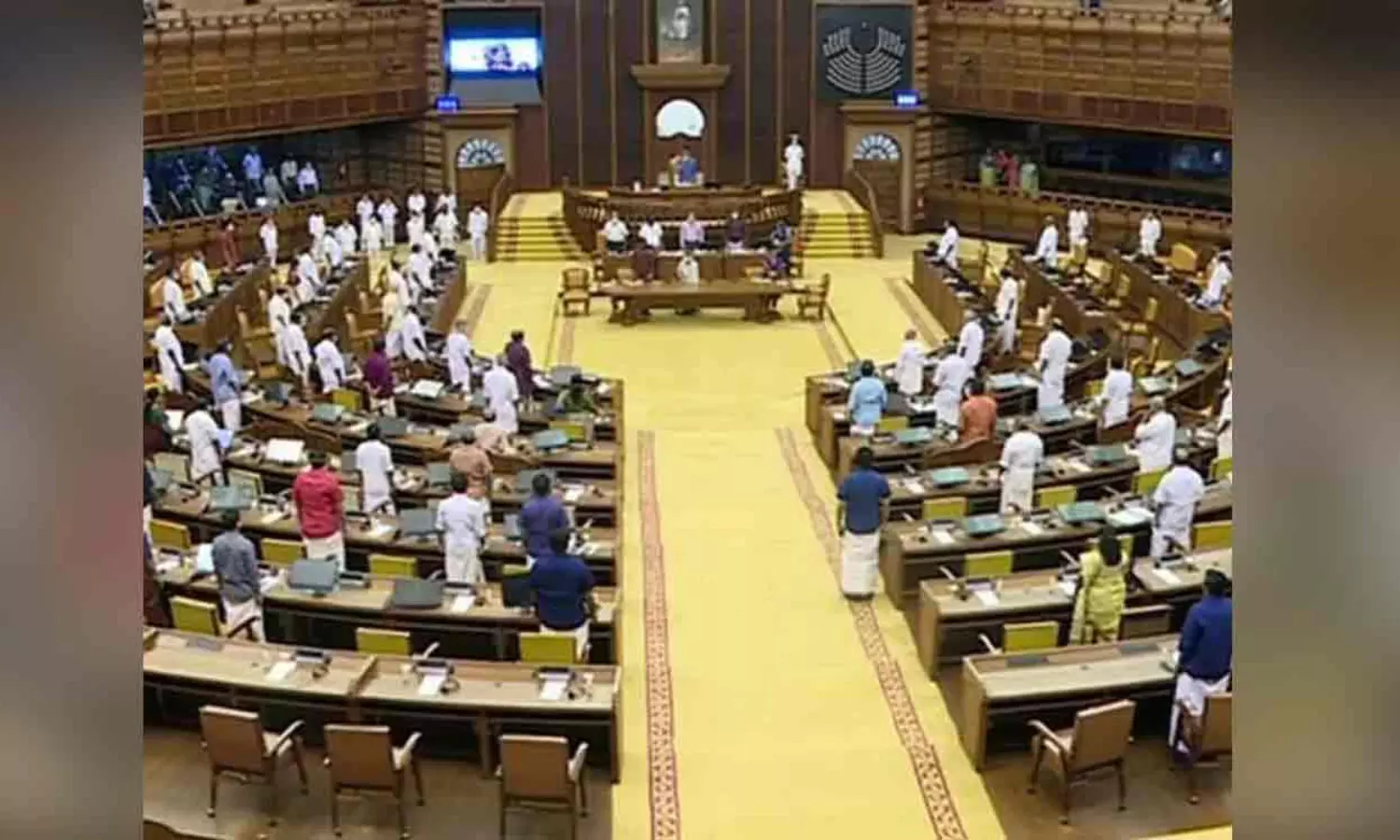 Chaos rules Kerala Assembly over Life mission case