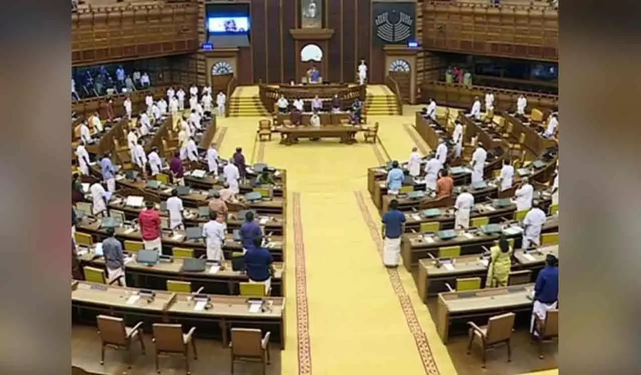 Chaos rules Kerala Assembly over Life mission case