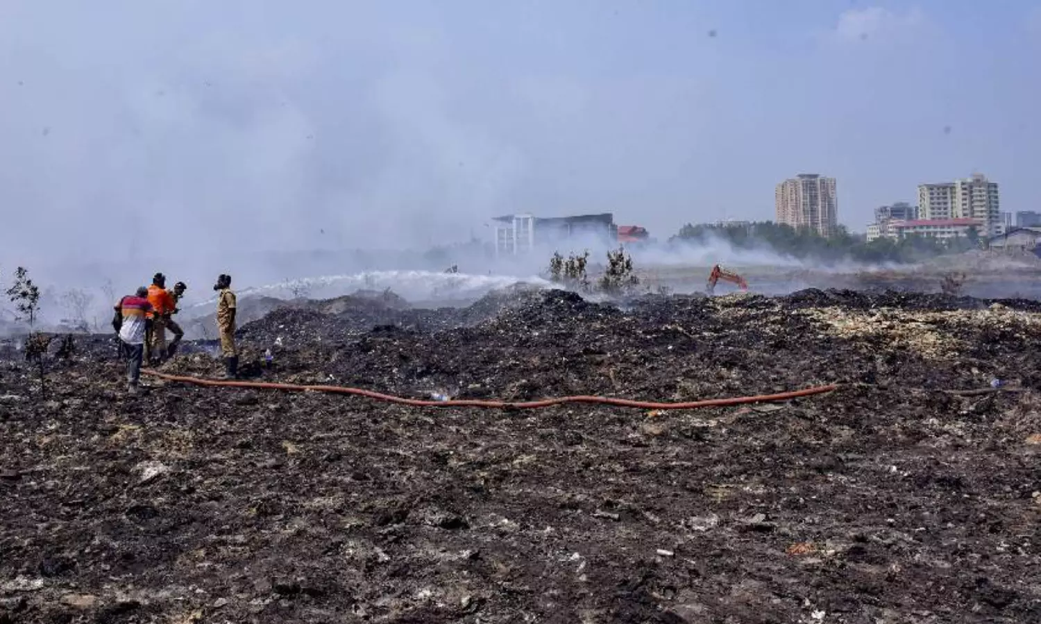 Lockdown imposed by toxic smoke