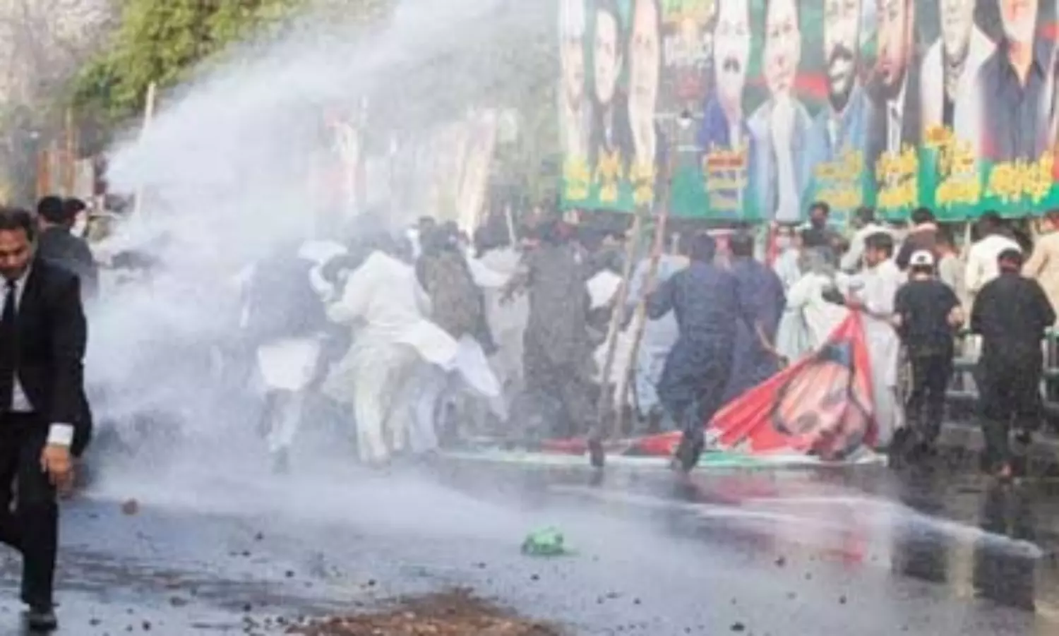 Police struggle to arrest Imran Khan as his supporters hit streets