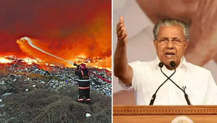 As Kochi smog dissipates, CM Vijayan finally breaks silence on Brahmapuram waste plant fire; orders probe
