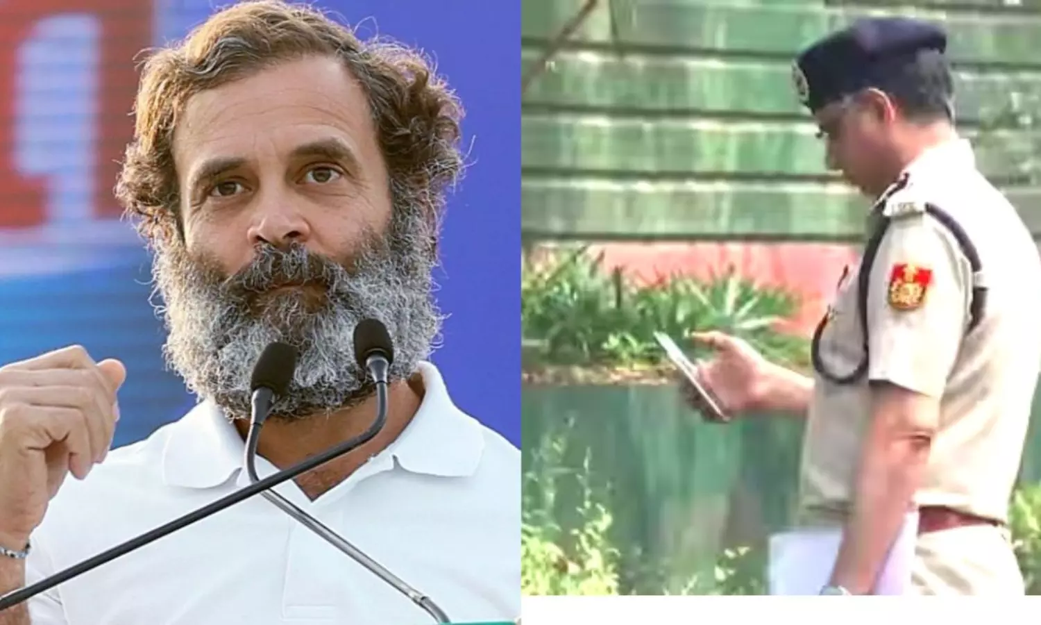 Delhi cops at Rahul Gandhi’s residence seeking details of his remark on sexual assault victims