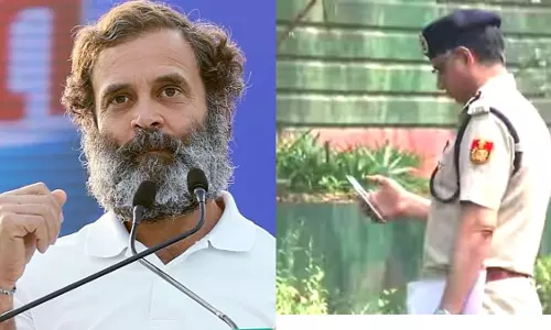 Delhi cops at Rahul Gandhi’s residence seeking details of his remark on sexual assault victims